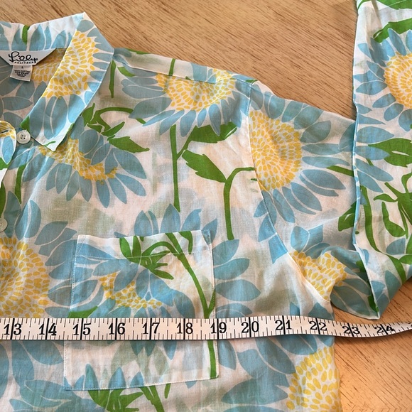 Lilly Pulitzer Sunflower Button-Down (L) - Picture 7 of 10